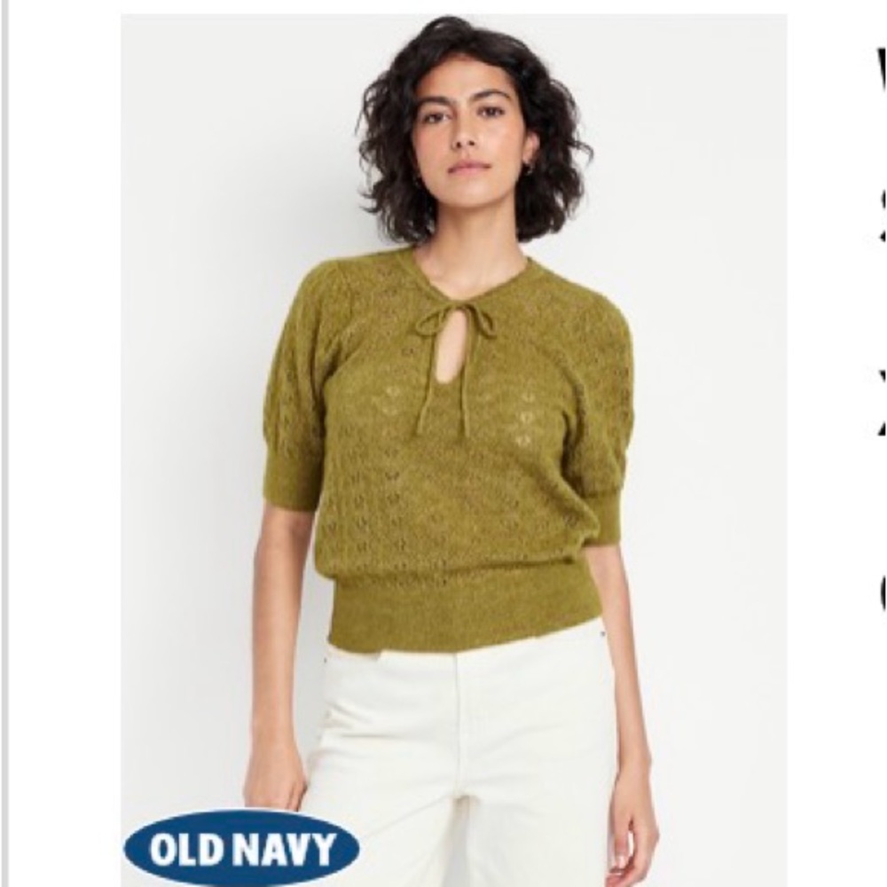 Old Navy Olive Knit Top